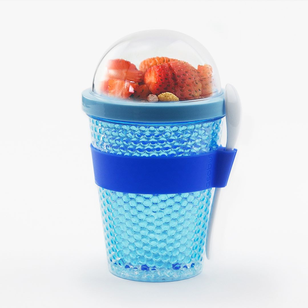 Yogurt 2-Go Reusable Container (Blue)