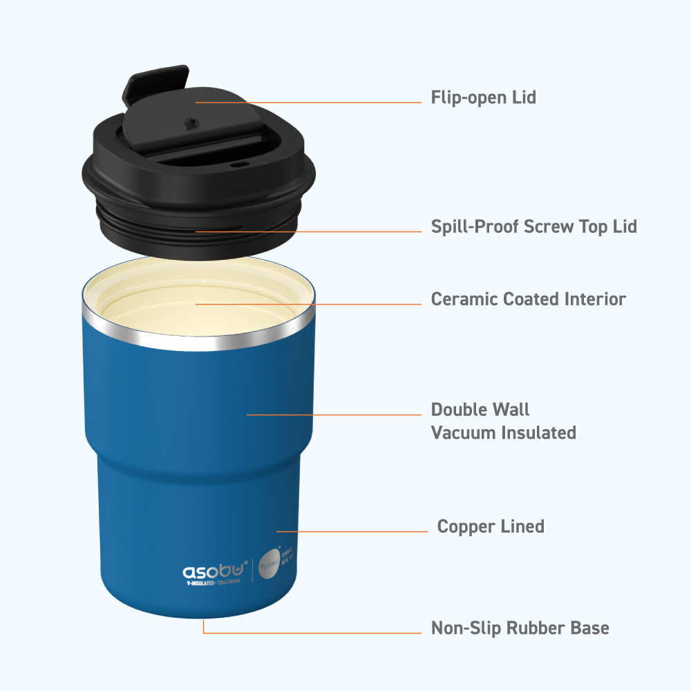 Blue Coffee Express Tumbler