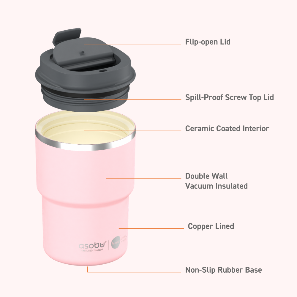 Pink Coffee Express Tumbler