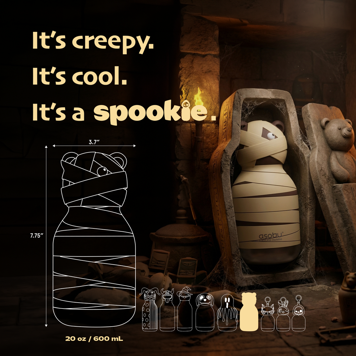 Maxi Mummified Bear Spookie Bottle