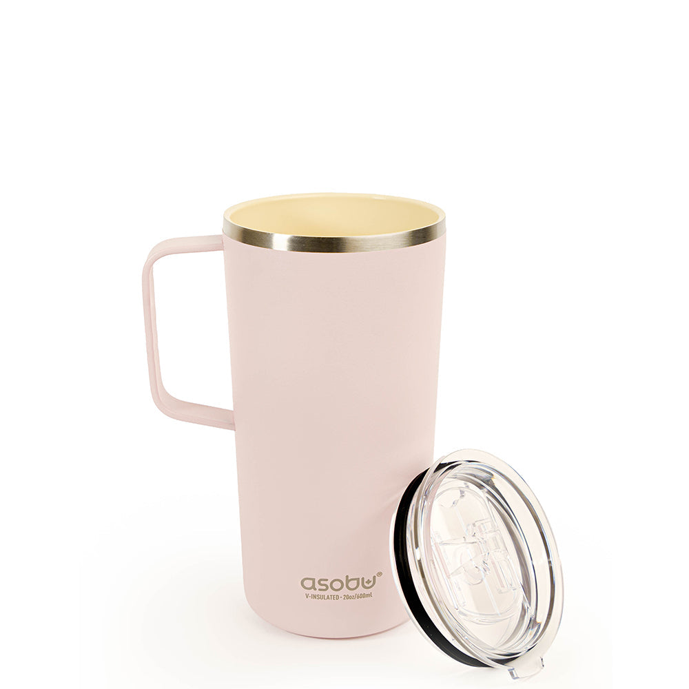 Pink Tower Mug - Stainless Steel Coffee Mug With Handle | ASOBU – ASOBU®
