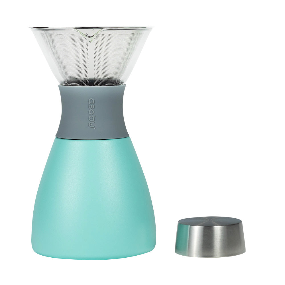 Teal Pour Over Coffee Maker