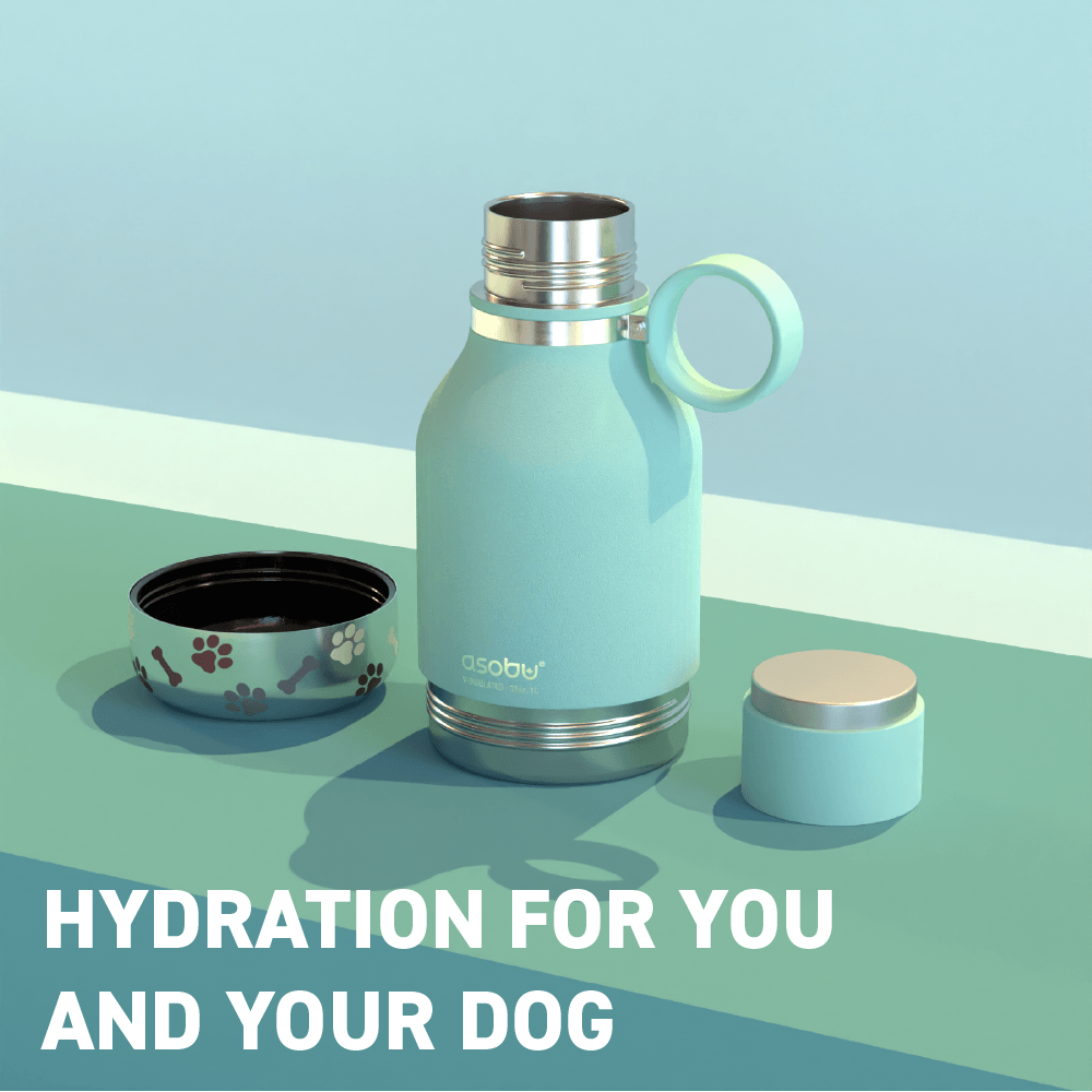 This foldable dog water bottle creates a comfortable water bowl for your dog,  anytime, anywhere! - Yanko Design