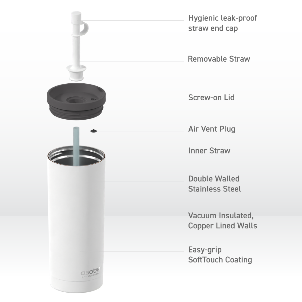 White Super Sippy Tumbler