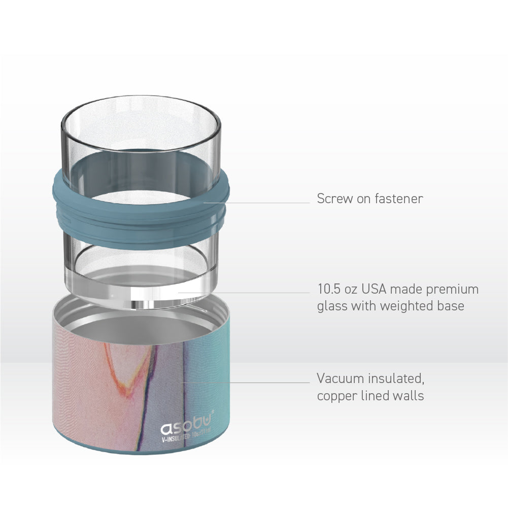Aqua Marble Whiskey Insulated Sleeve