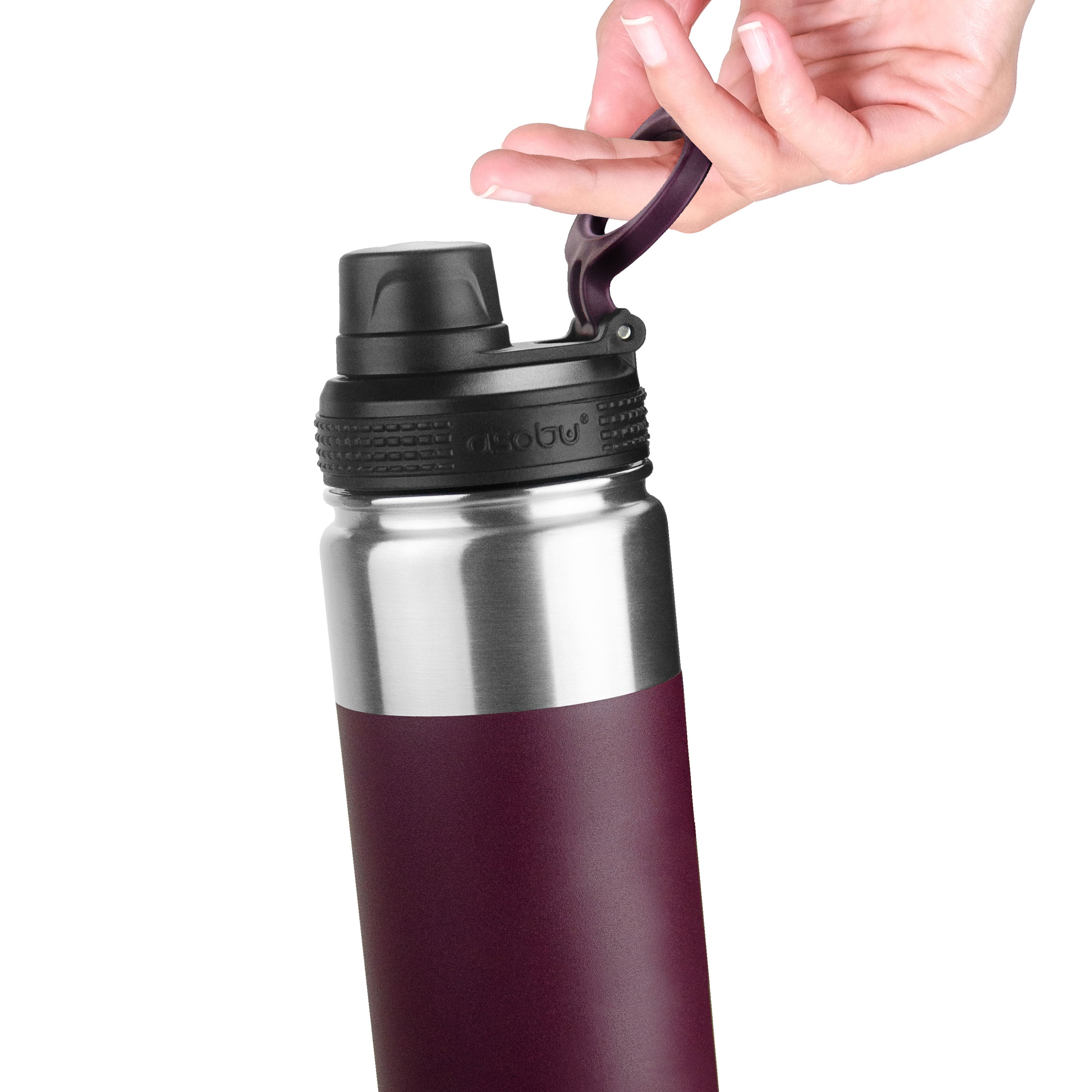 Burgundy Alpine Flask