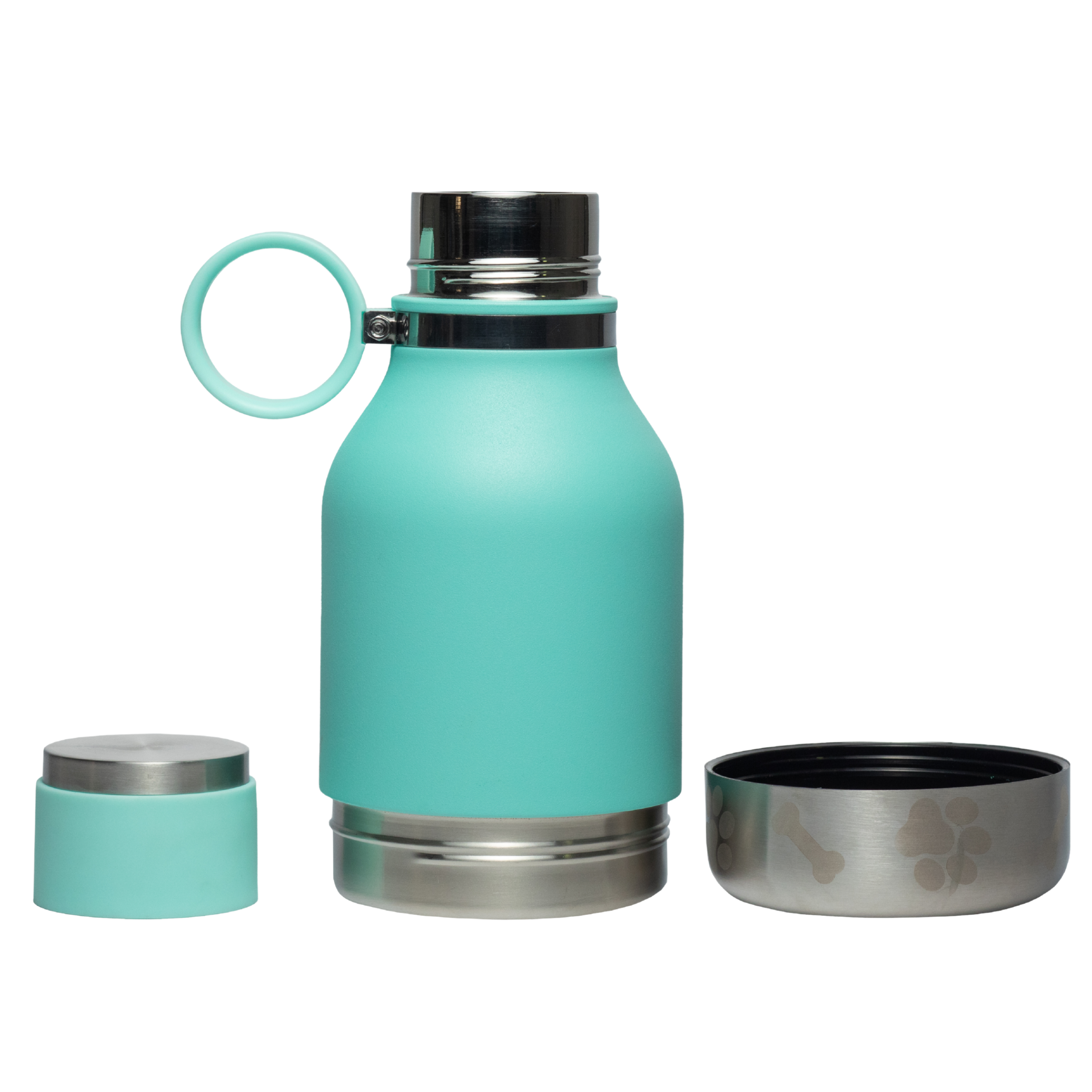 Teal Dog Bowl Bottle