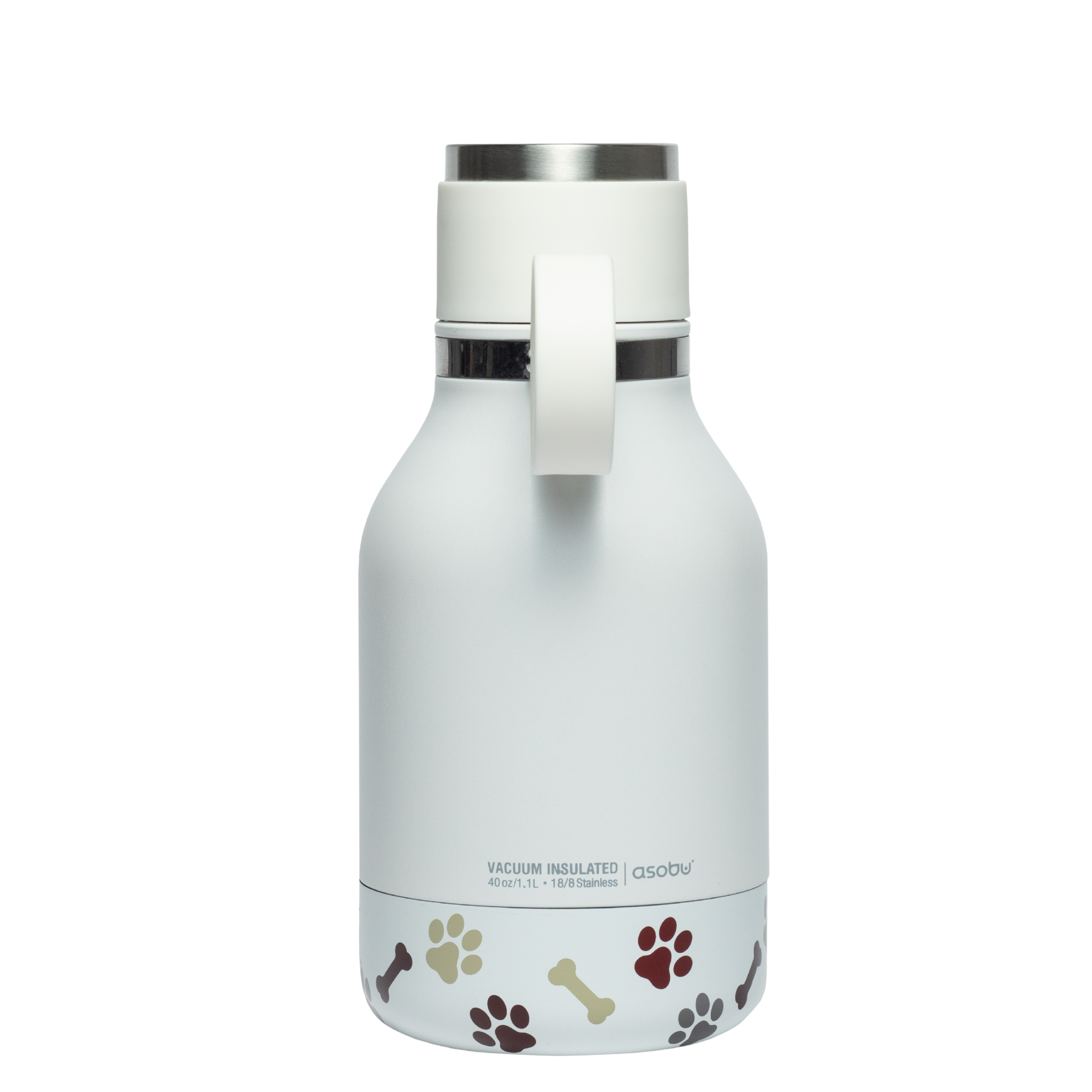 White Dog Bowl Bottle