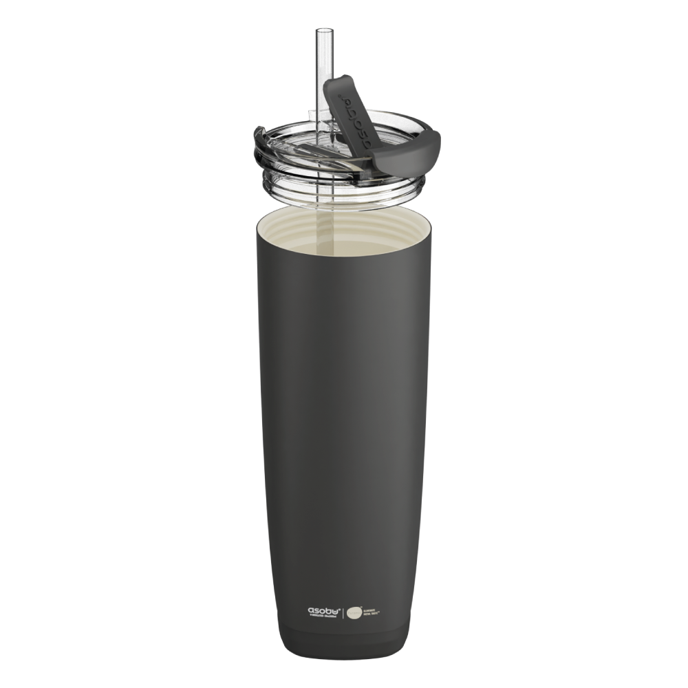 Puramic™ Black Aqualina Tumbler - Built in Straw