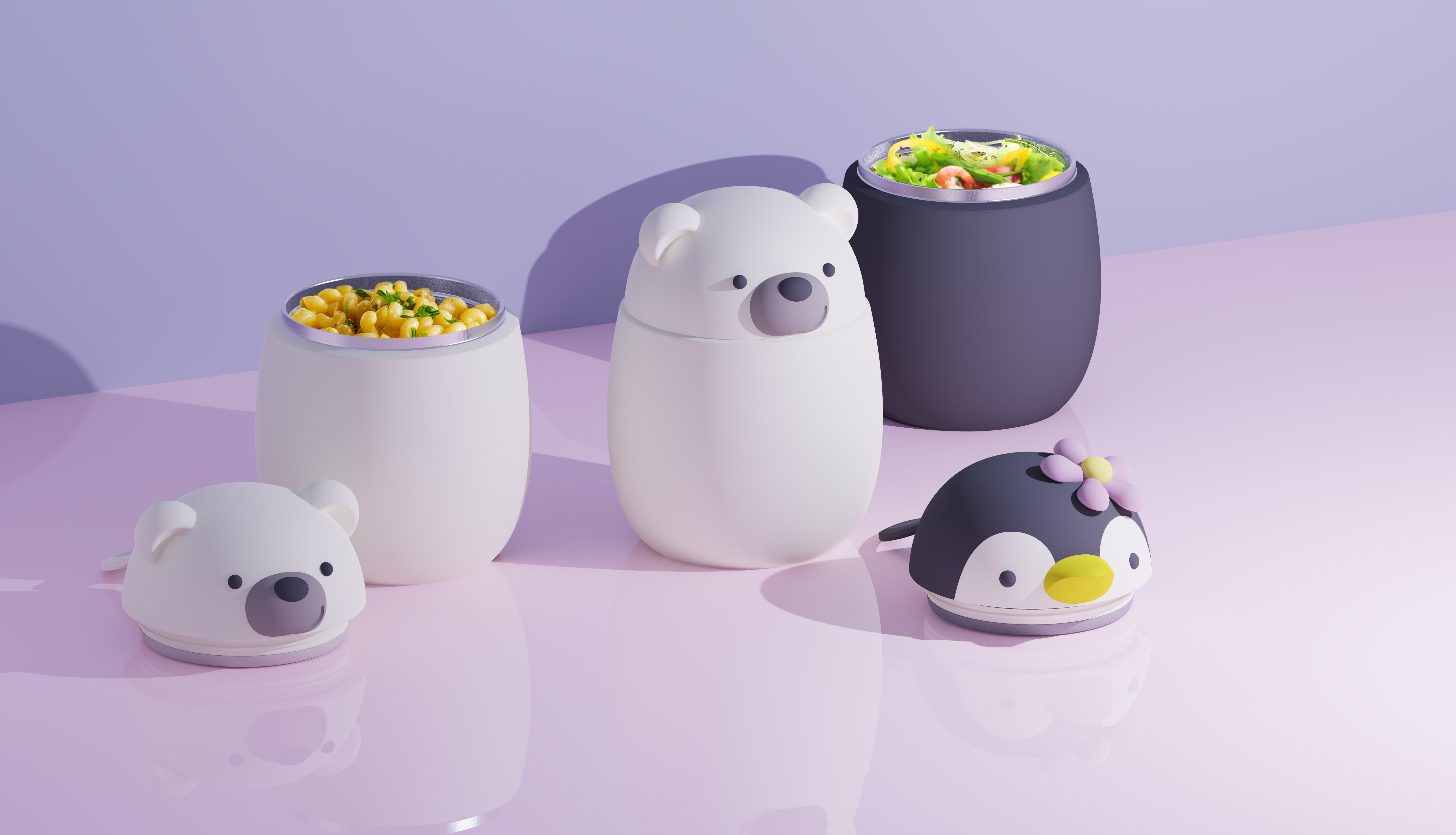 Penguin Bestie Food Container