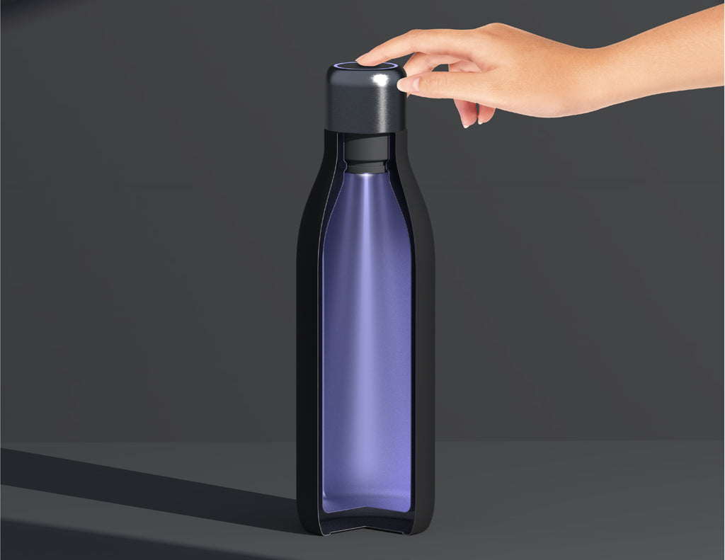 Asobu UV Light Hydro Bottle - Black