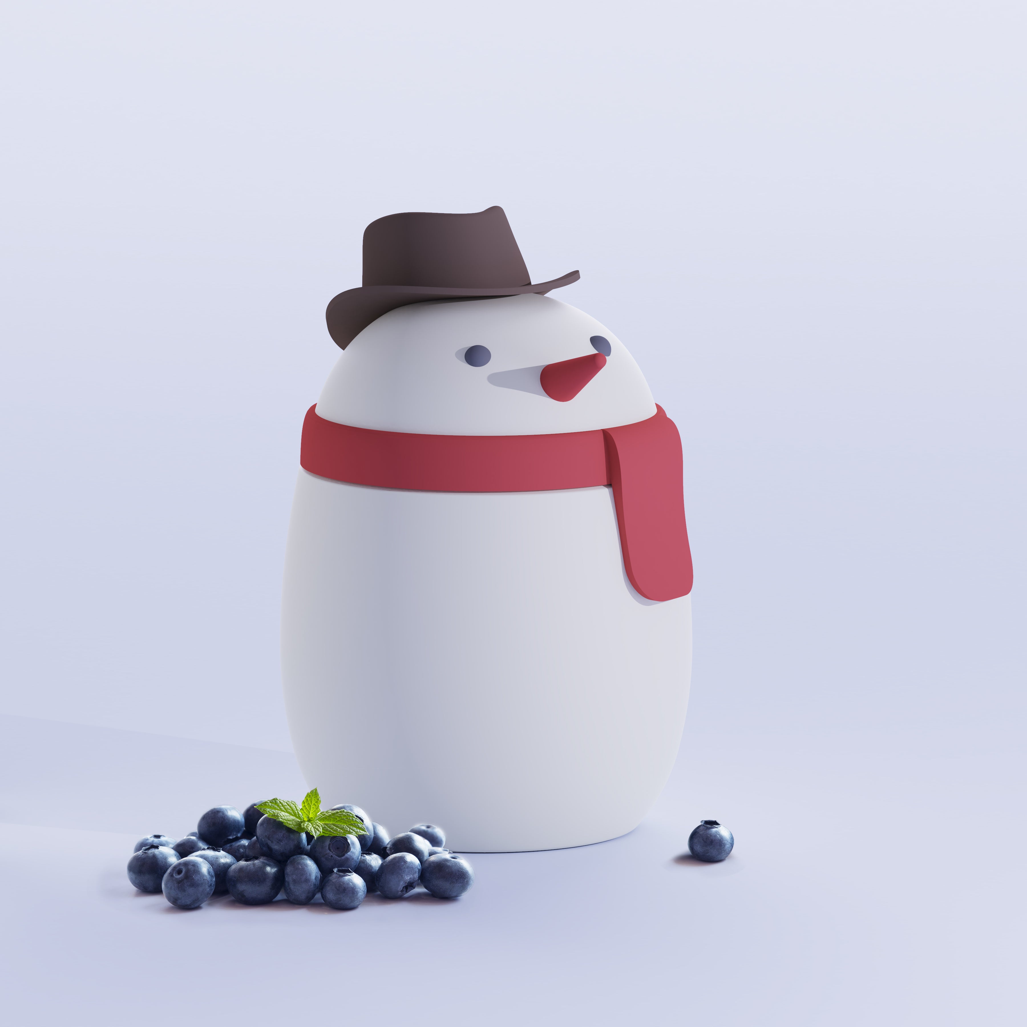 Snowman Bestie Food Container