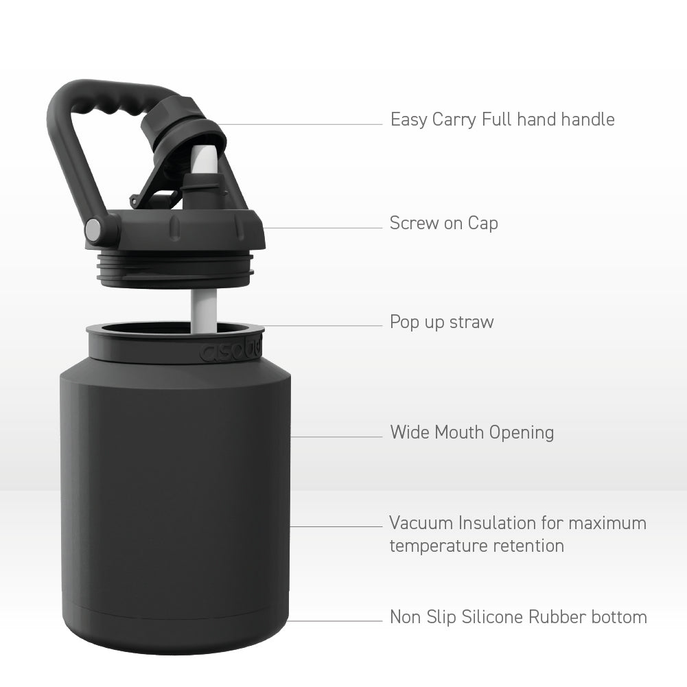 Black Mini Jug Double Wall Insulated Water Jug ASOBU ASOBU®