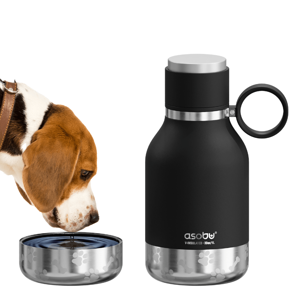 Dog Black Bowl Bottle Dog Water Bottle Dog Water Dispenser