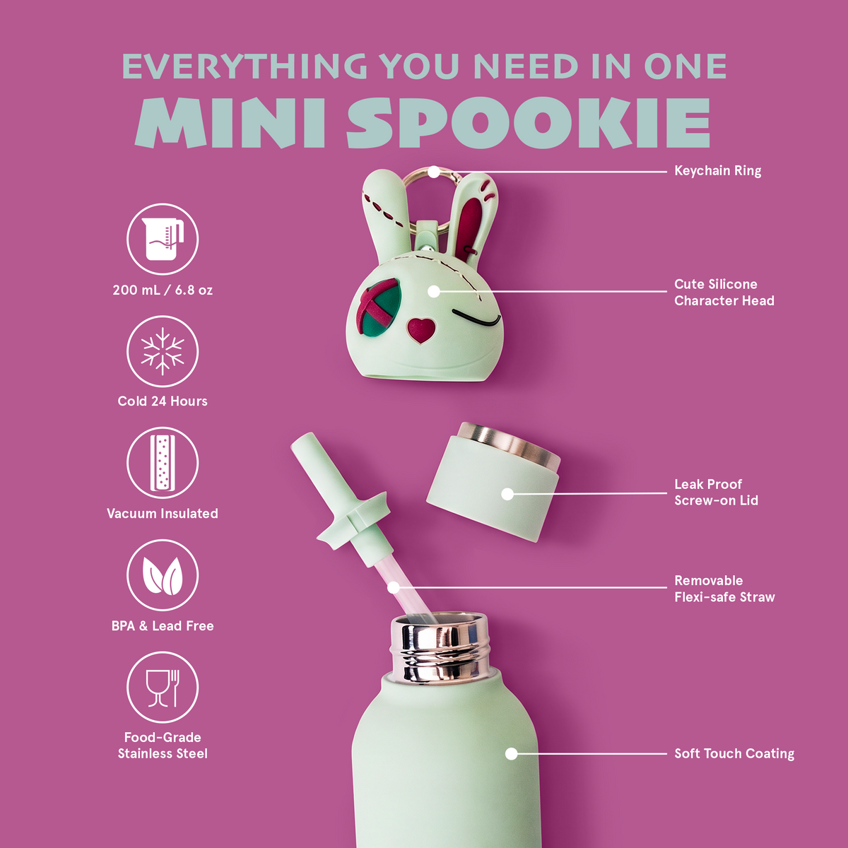 Mini Undead Bunny Spookie Bottle