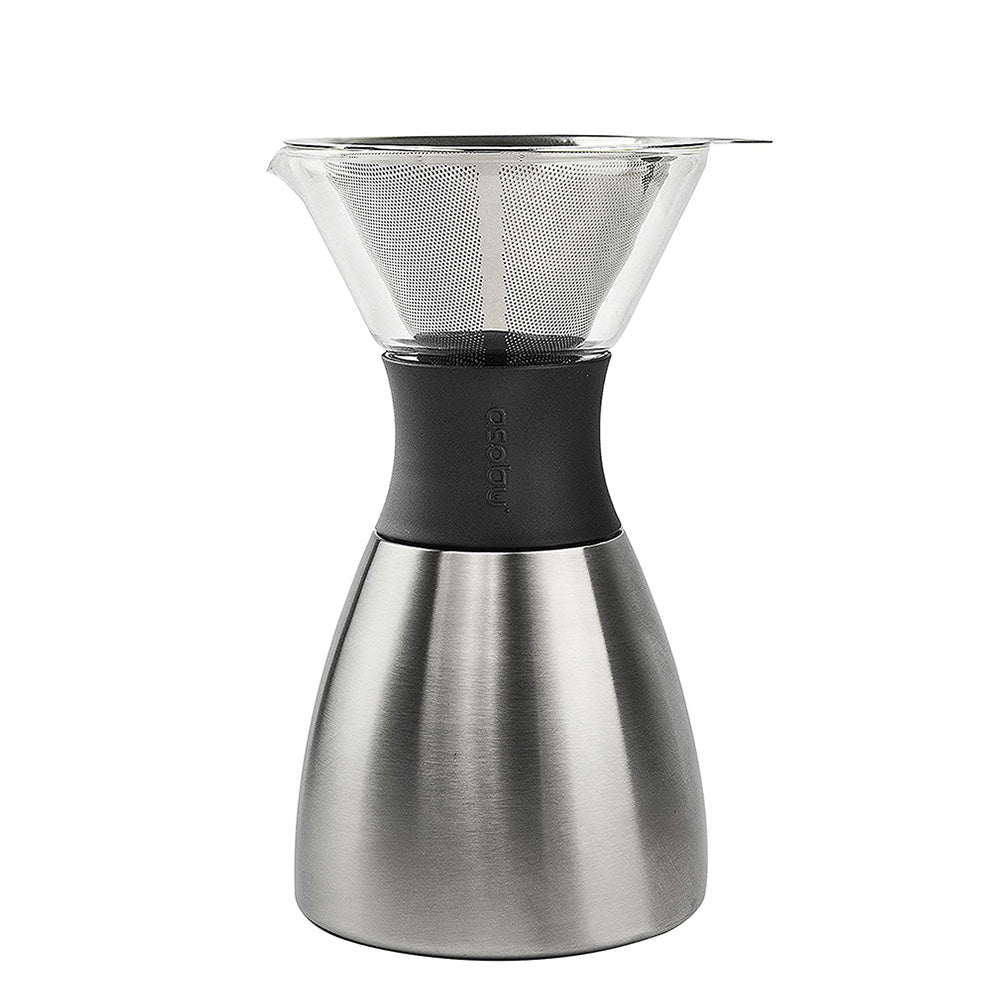 silver pour over coffee maker