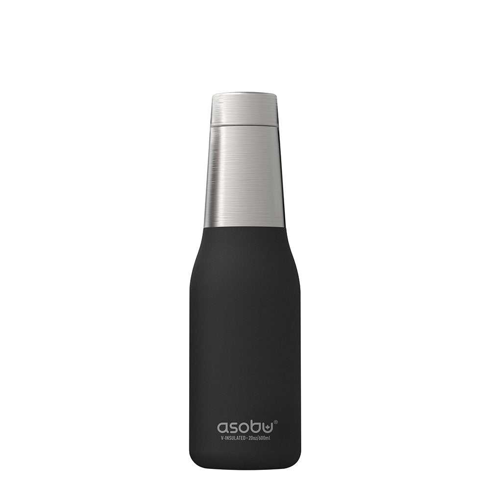 insulated water bottle black oasis