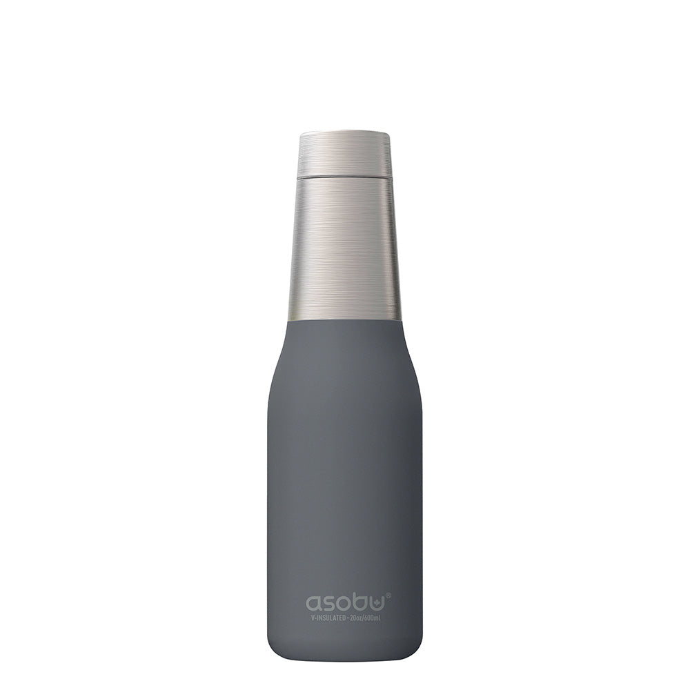  insulated water bottle - grey