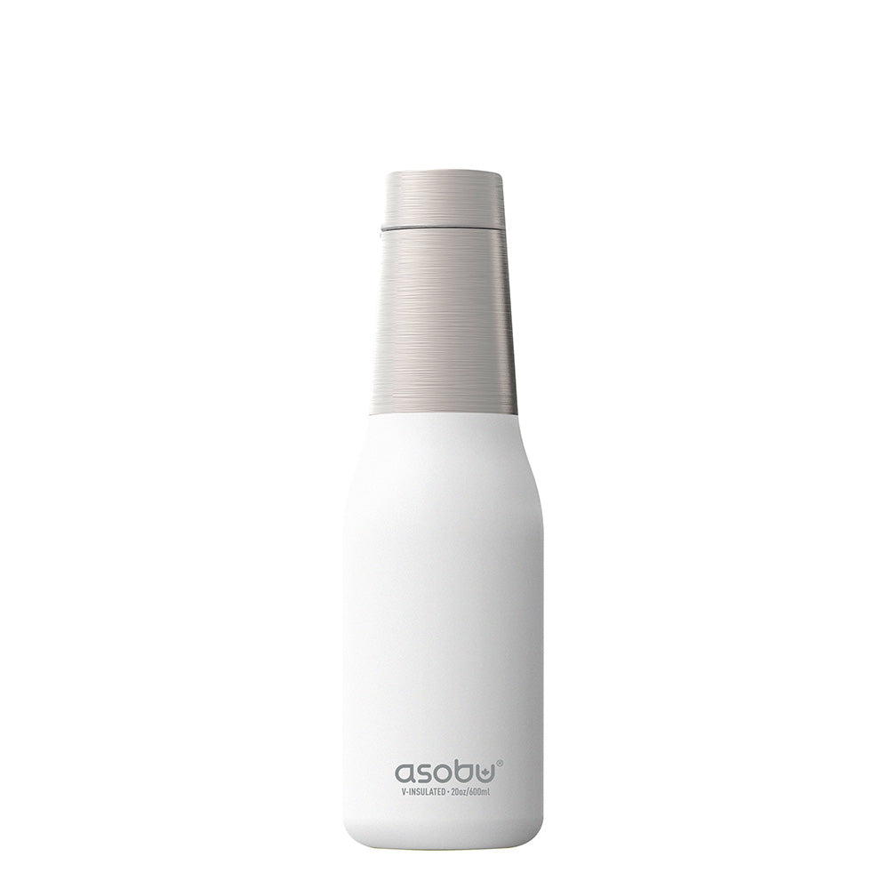 insulated water bottle white oasis