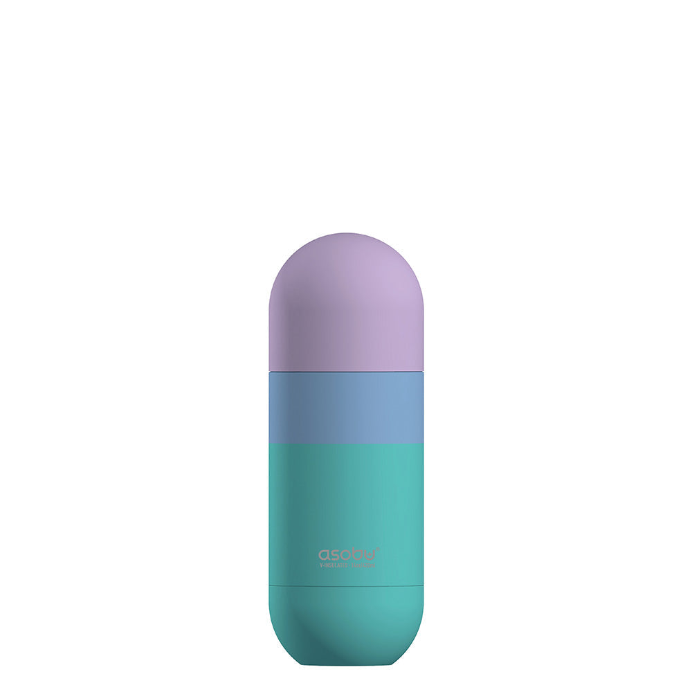 orb insulated water bottle pastel teal