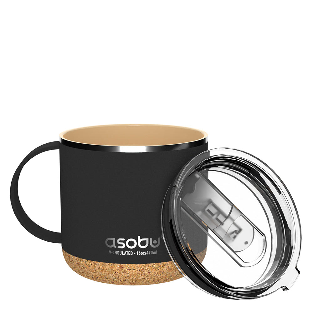 Black Infinite Mug - 16 Oz Coffee Mug - Insulated Ceramic Coffee Mug ...