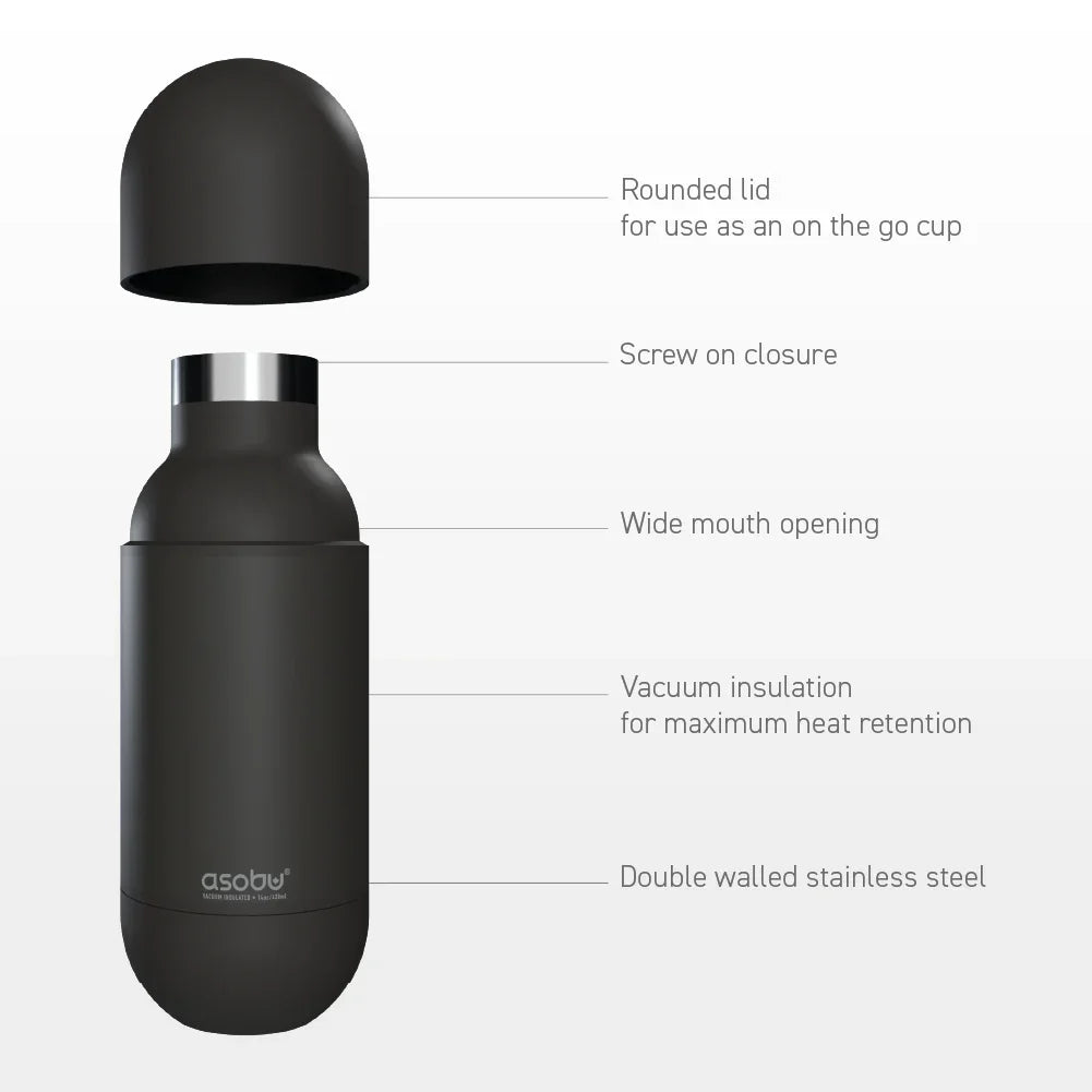 Slate Blue Orb Bottle