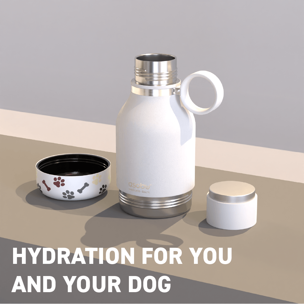 Water bottle with detachable dog bowl discount