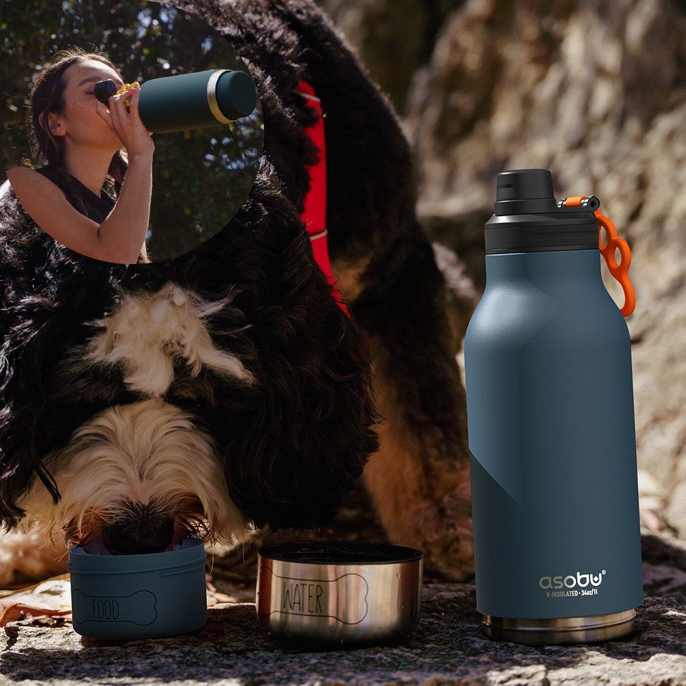 Blue Barky Bottle
