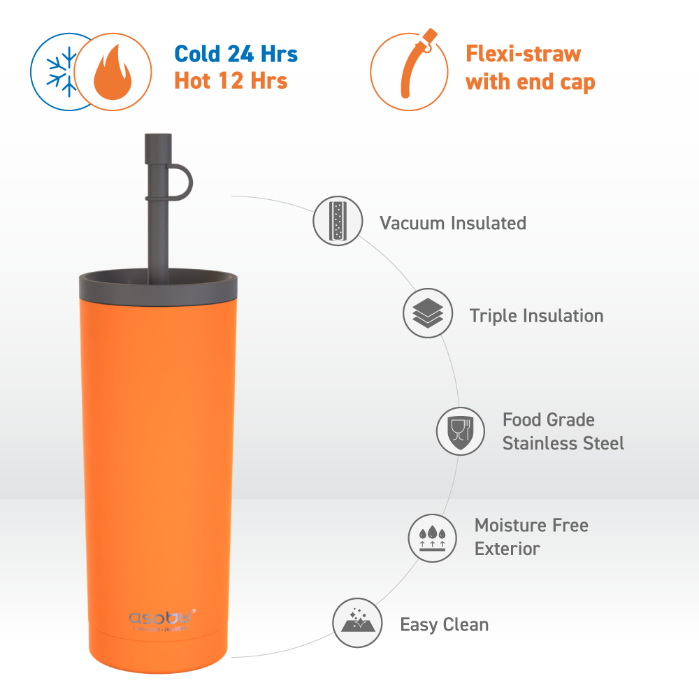 Orange Super Sippy Tumbler