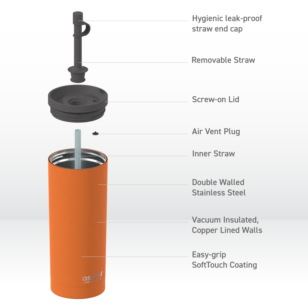 Orange Super Sippy Tumbler