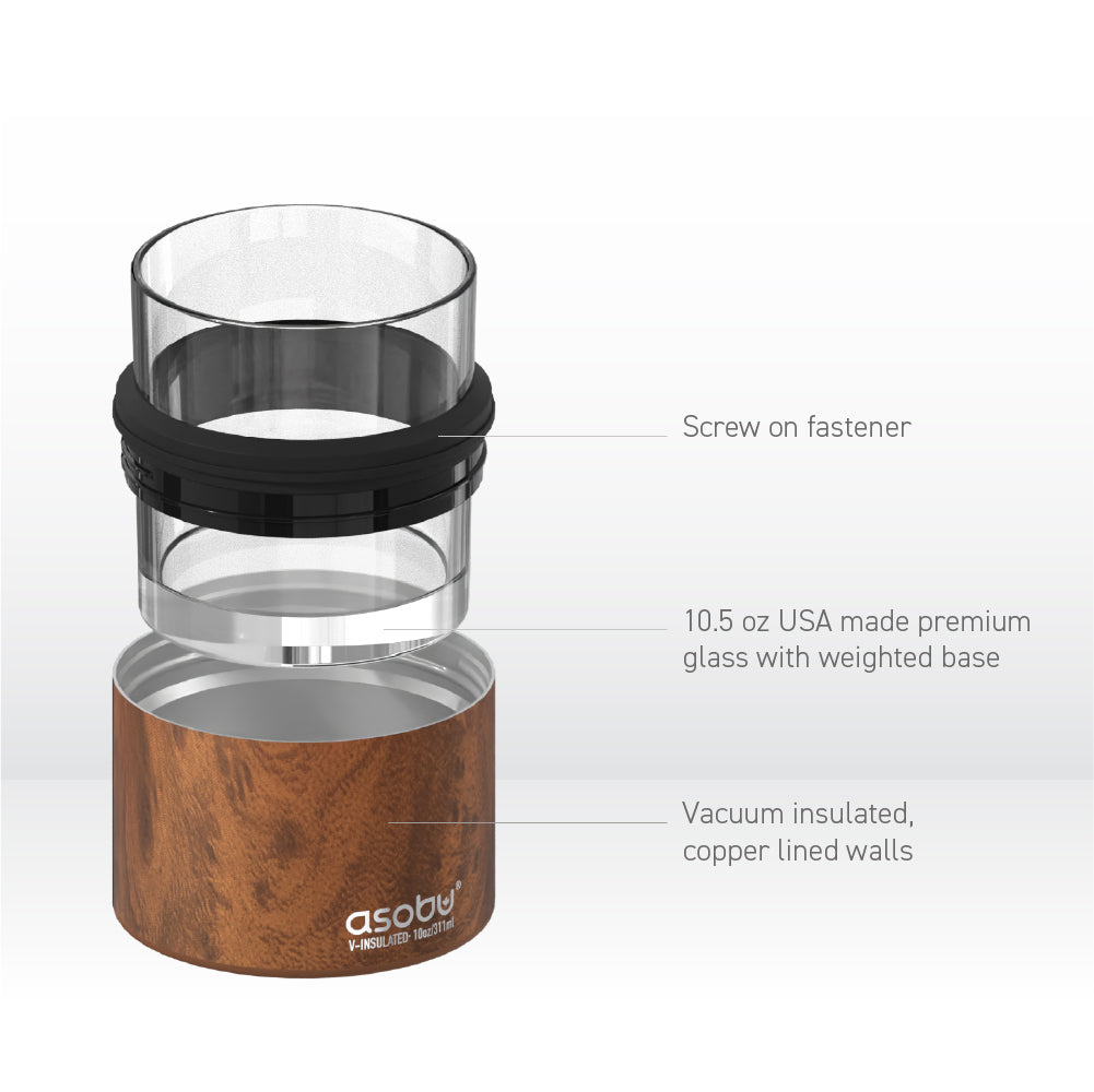 Natural Wood Whiskey Insulated Sleeve