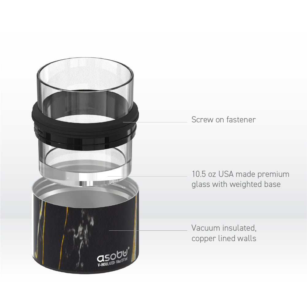 Midnight Marble Whiskey Insulated Sleeve