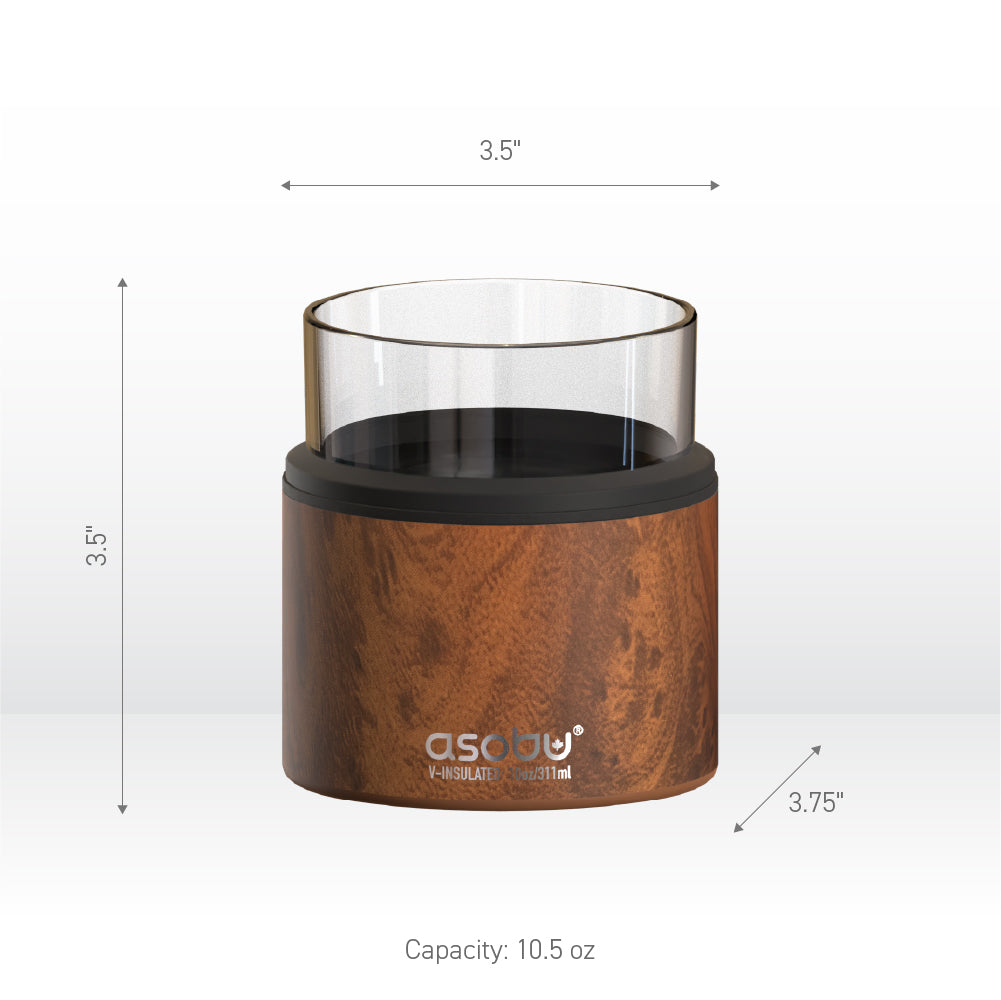Natural Wood Whiskey Insulated Sleeve