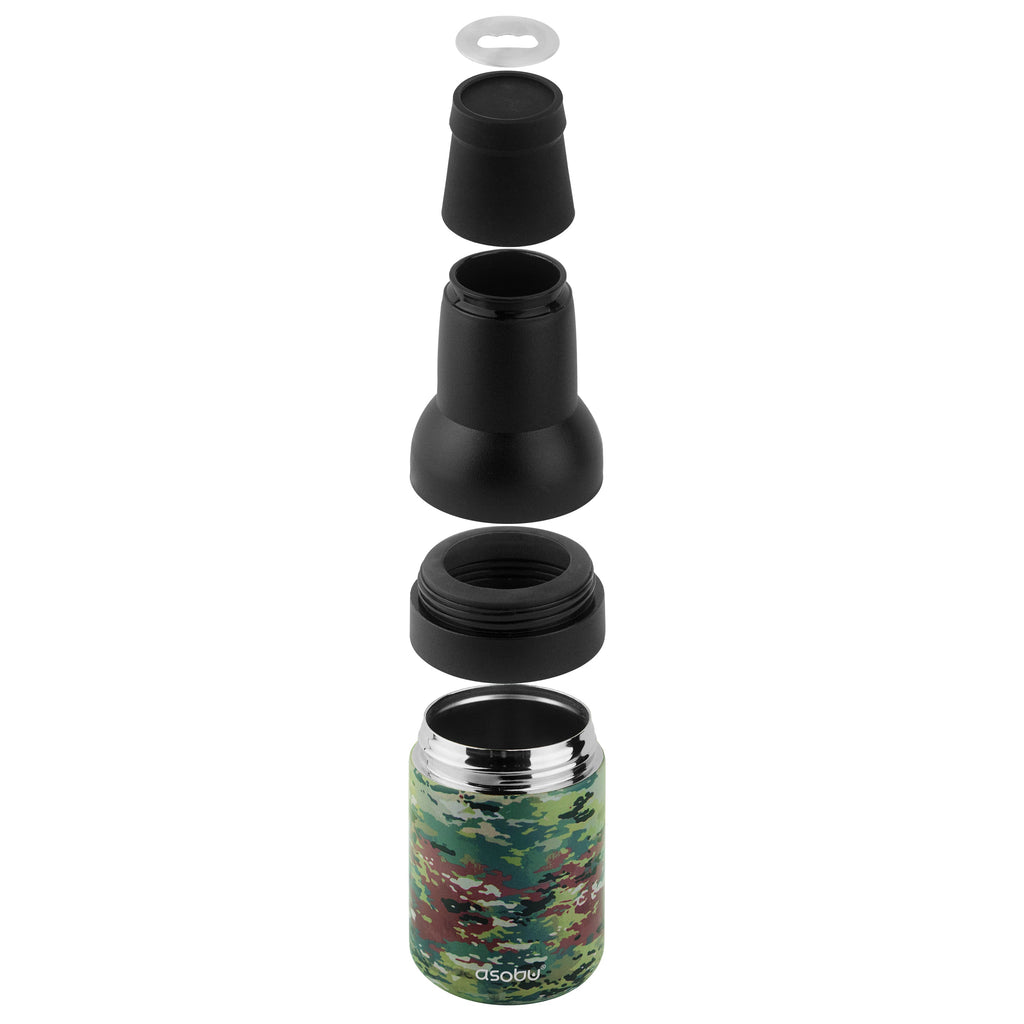 ASOBU Frosty Beer 2 Go Camouflage Vacuum-Insulated Stainless Steel Can and Bottle  Holder NA-FC2GCAMO - The Home Depot